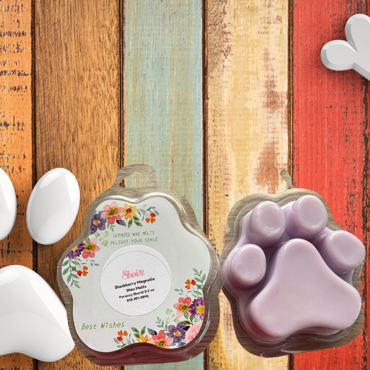 Blackberry Magnolia Dog Paw Wax Melt