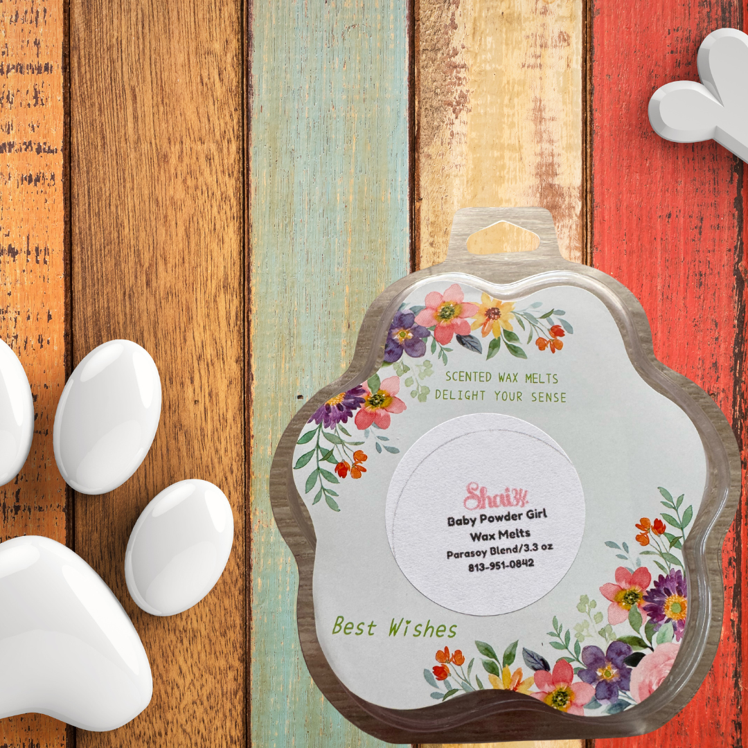 Baby Powder Girl Dog Paw Wax Melt