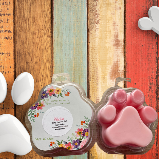Baby Powder Girl Dog Paw Wax Melt