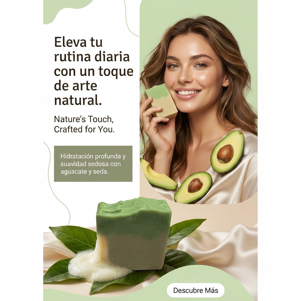 Jabón de seda de aguacate