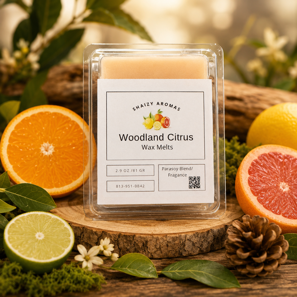Cubos de cera aromática Cítricos del bosque