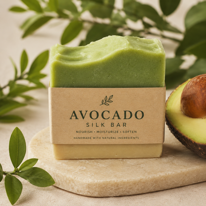 Jabón de seda de aguacate
